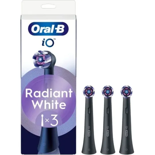 Oral-B iO Radiant White Tandborsthuvuden Svart 3 st