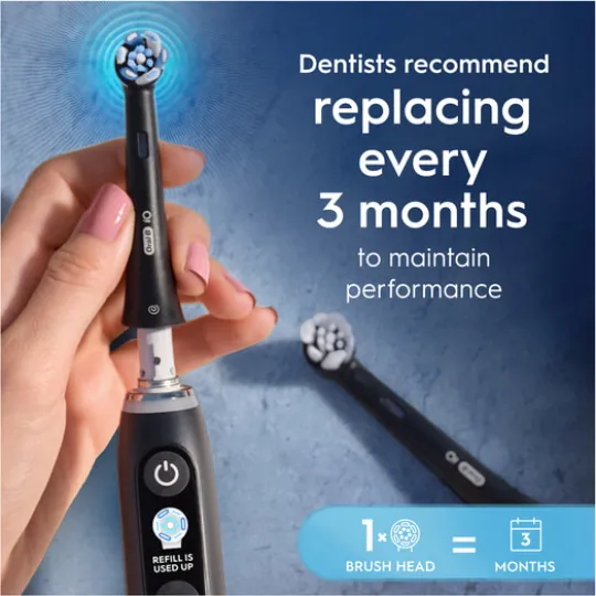 Oral-B iO Ultimate Clean Tandborsthuvuden Svart 8 st