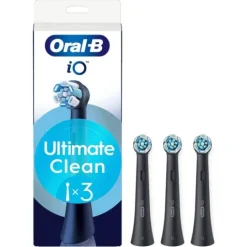 Oral-B iO Ultimate Clean Tandborsthuvuden Svart 3 st