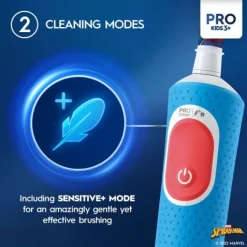 Oral-B Pro Kids Spider-Man Eltandborste för Barn Designed By Braun