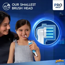 Oral-B Pro Kids Spider-Man Eltandborste för Barn Designed By Braun