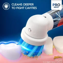 Oral-B Pro Kids Spider-Man Eltandborste för Barn Designed By Braun