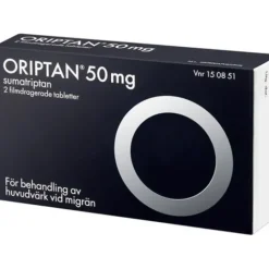 Oriptan, filmdragerad tablett 50 mg 2 st