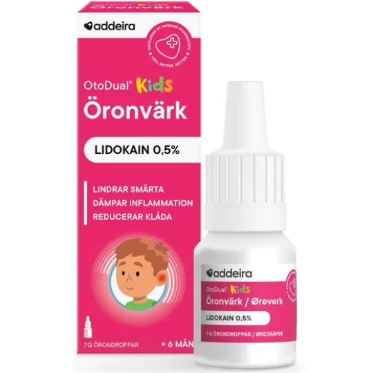 OtoDual KIDS Örondroppar mot öronsmärta 7 g