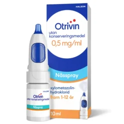 Otrivin utan konserveringsmedel, nässpray för barn, lösning 0,5 mg/ml 10 ml