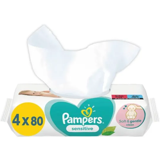 Pampers Sensitive Baby Våtservetter 4 x 80 st