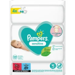 Pampers Sensitive Baby Våtservetter 4 x 80 st