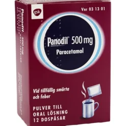 Panodil Pulver till oral lösning 500 mg 12 st