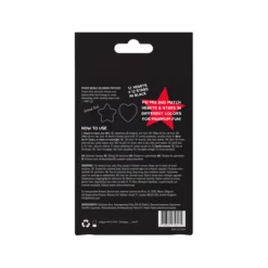 Peggy World Blemish Patches Hearts and Stars Black 24 st
