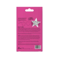 Peggy World Blemish Patches Hearts and Stars Hot Pink 24 st
