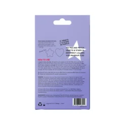 Peggy World Blemish Patches Hearts and Stars Purple 24 st