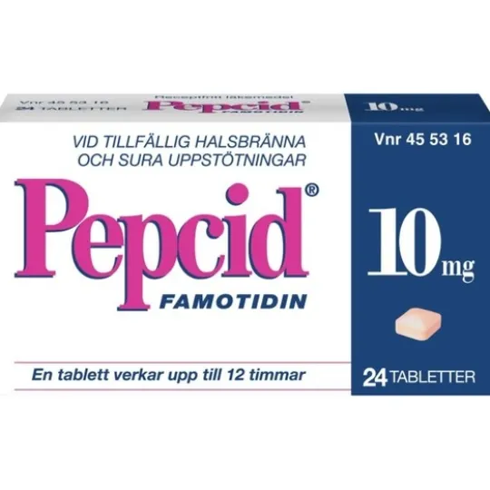 Pepcid 10 mg 24 tabletter