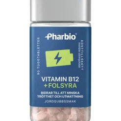 Pharbio B12 + Folsyra tuggtabletter 90 st
