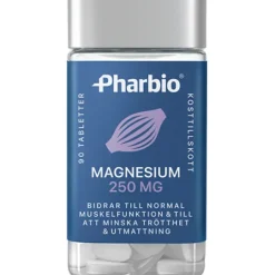 Pharbio Magnesium 250 mg 90 tabletter