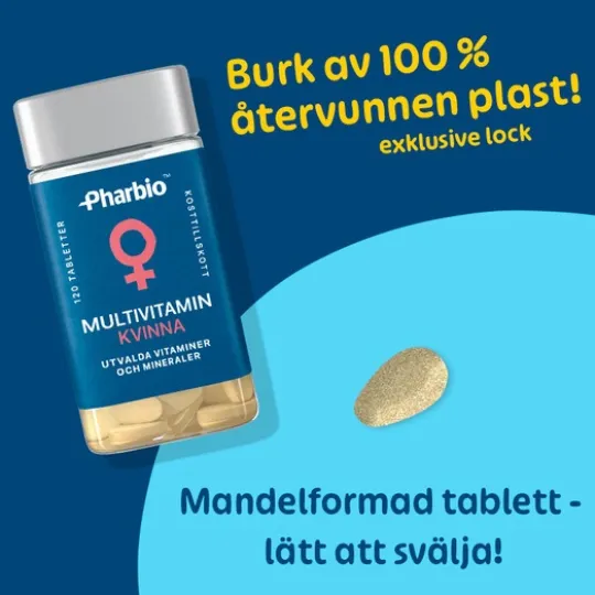 Pharbio Multivitamin Kvinna 120 tabletter