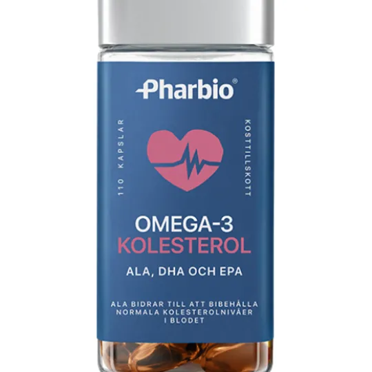 Pharbio Omega-3 kolesterol 110 kapslar