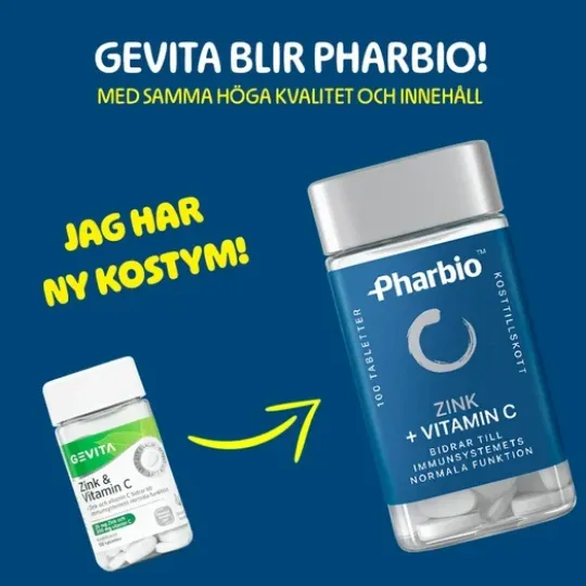 Pharbio Zink + Vitamin C 100 tablett