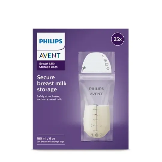 Philips Avent Förvaringspåsar för Bröstmjölk 180 ml 25 st