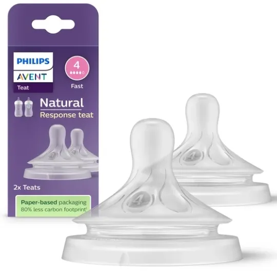 Philips Avent Natural Response Flasknapp (4) 3m+