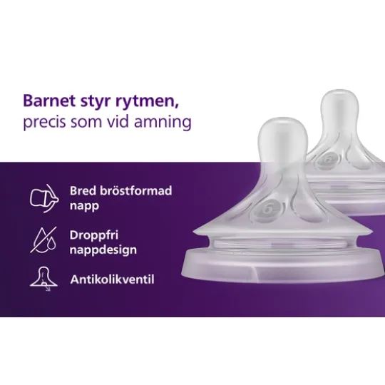 Philips Avent Natural Response Flasknapp (6) 6m+