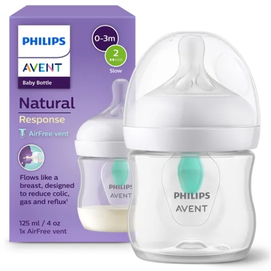 Philips Avent Natural Response Flaska 125 ml + AirFree Vent