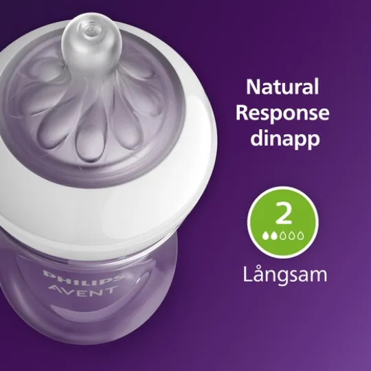 Philips Avent Natural Response Flaska 125 ml + AirFree Vent