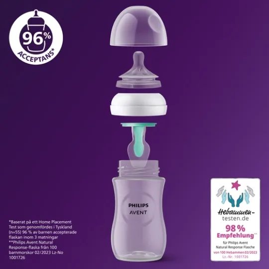 Philips Avent Natural Response Flaska 125 ml + AirFree Vent