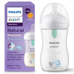 Philips Avent Natural Response Flaska med Air-free Vent 260 ml