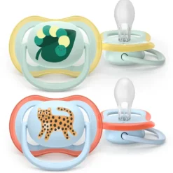 Philips Avent Ultra Air Napp Ljusgrön & Ljusblå 0-6 mån 2-pack