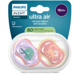 Philips Avent Ultra Air Napp Röd & Lila 18 mån+ 2-pack