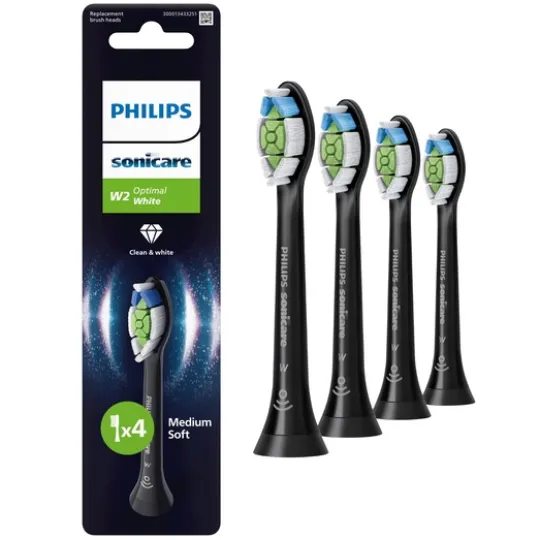 Philips Sonicare Borsthuvuden Optimal White Svart 4-pack