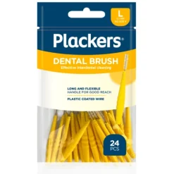 Plackers Dental Brush L 0,7 mm Mellanrumsborstar 24 st