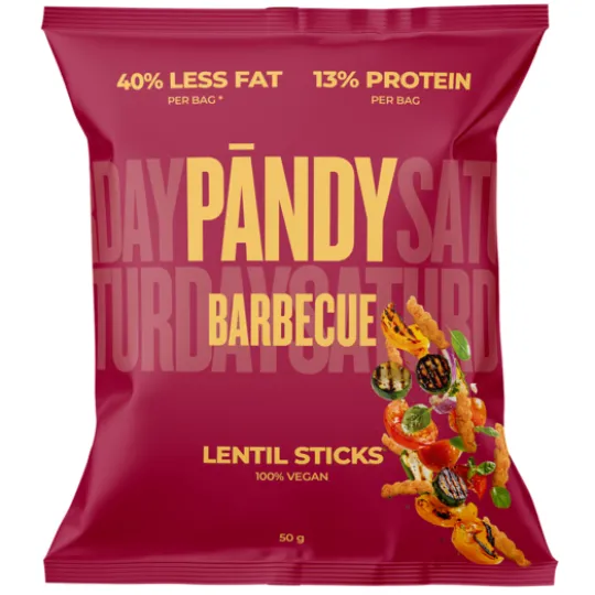 Pändy Lentil Sticks Barbecue 50 g
