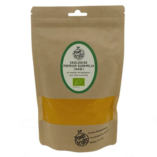 Powerfruits Ekologisk Gurkmeja Premium RAW 250 g