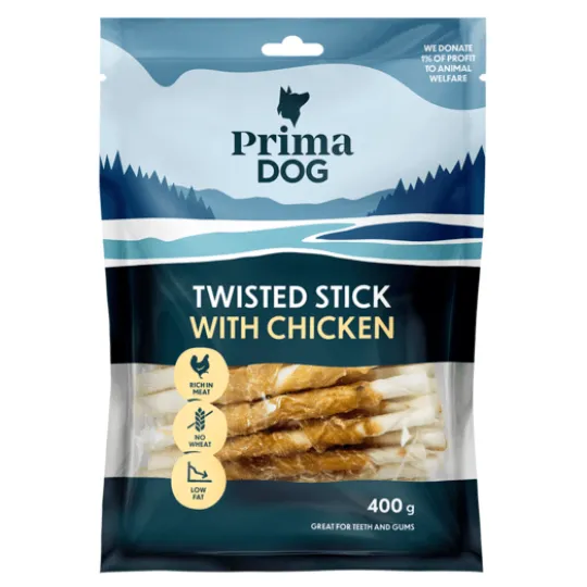 PrimaDog Tuggpinne med Kyckling 13 cm 400 g