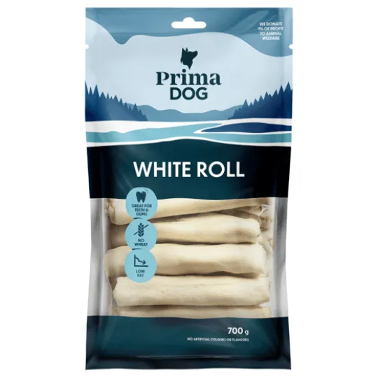 PrimaDog Vit Tuggrulle 13 cm 700 g