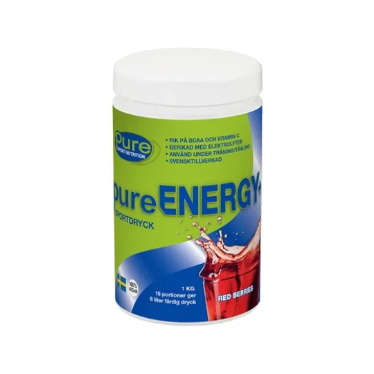 pure ENERGY Sportdryck Red Berries 1000 g