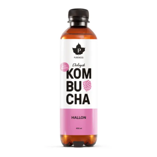 Pureness Ekologisk Kombucha Hallon 400 ml
