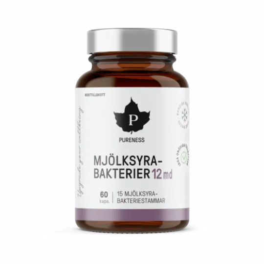 Pureness Mjölksyrabakterier 12 miljarder 60 kapslar