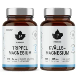 Pureness Trippel Magnesium + Kvällsmagnesium Duo