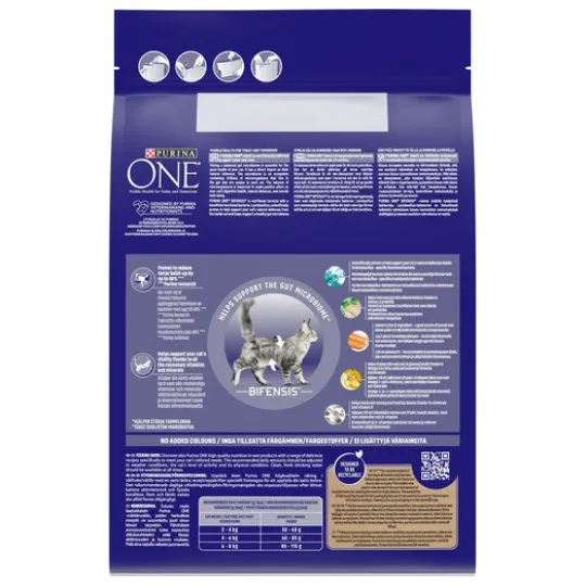 Purina One Adult Lax och Fullkorn 3 kg