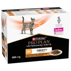 Purina Pro Plan Veterinary Diets Obesity Management Kyckling i Sås Katt Våtfoder 10 x 85 g