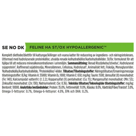 Purina Pro Plan Veterinary Diets Hypoallergenic Katt Torrfoder 3,5 kg