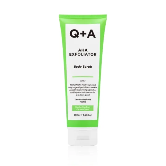 Q+A AHA Exfoliator Body Scrub 250 ml