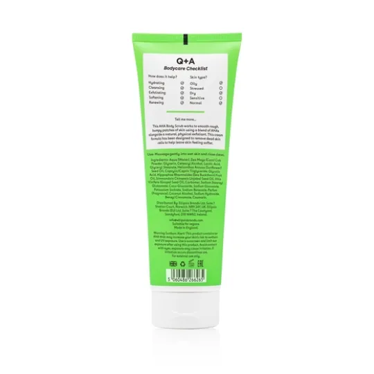 Q+A AHA Exfoliator Body Scrub 250 ml