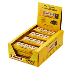 Rawbite Frukt- & Nötbar Apelsin Kakao 50 g 12-pack