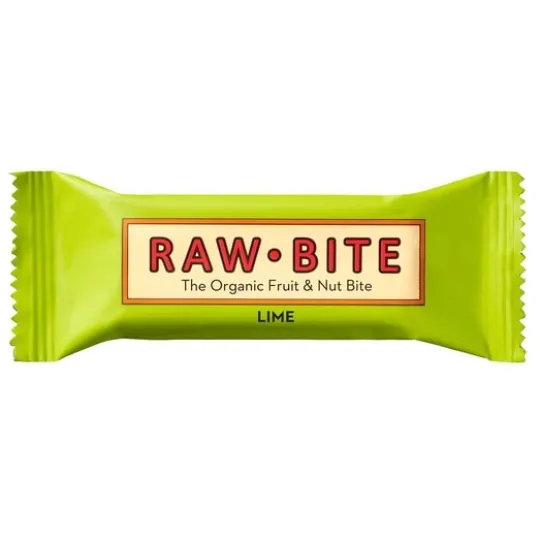 Rawbite Frukt- & Nötbar Lime EKO 50 g