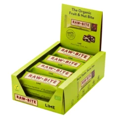 Rawbite Frukt- & Nötbar Lime EKO 50 g 12-pack