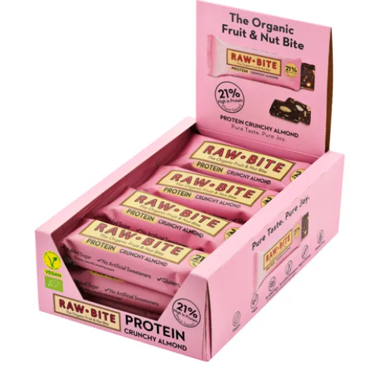 Rawbite Proteinbar Crunchy Mandel EKO 45 g 12-pack