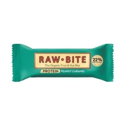 Rawbite Proteinbar Jordnöt Karamell EKO 45 g